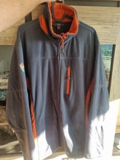 grau/orange Fleece-Jacke von TCM Größe XL
