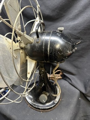 Vintage HUNTER Century 3 Speed C-16 Desk Fan 1940's Industrial Age