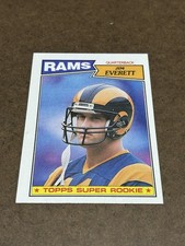 1987 TOPPS SUPER ROOKIE JIM EVERETT CARD 145. rookie card picture