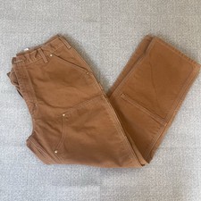Carhartt Double Knee Pants Brown Original Fit Made In USA 36x32