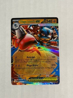 Pokémon TCG Mega Lucario EX Double Rare Card 077/132 Evolutions