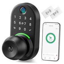 Keypad Smart Door Lock with Knob, Keyless Entry Digital Lock with Handle,