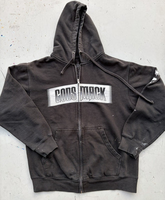 Men's Godsmack Hoodie Black Spell-Out M Music Y2K Rock Boston THRASH 90s NuMetal