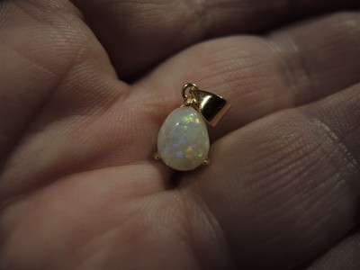 Australian Solid White Opal Pendant
