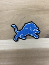 DETROIT LIONS EMBROIDERED IRON ON PATCH 2.25” X 2.25” FREE SHIPPING