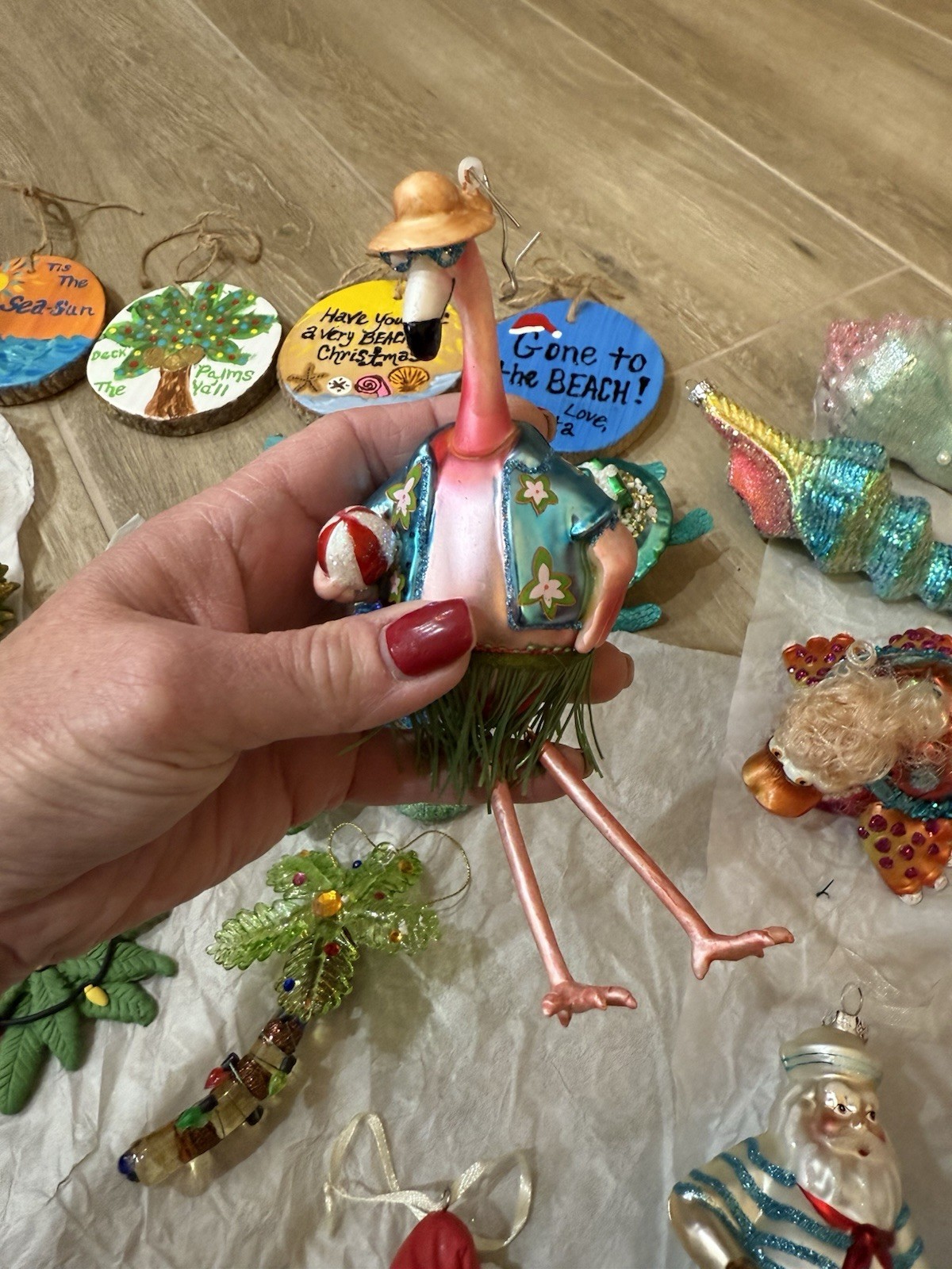 Lot Of 48 Beachy Coastal Theme Holiday Christmas Ornaments