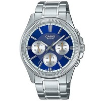 Casio Casio Collection Silber Herren Armbanduhr MTP-1375PD-2A1VEF