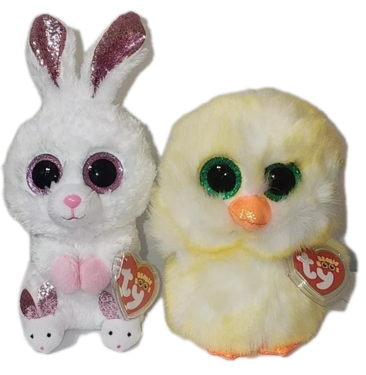Rabbit Ty Animal Slippers Ty Beanie Boos LEMON DROP Baby Chick