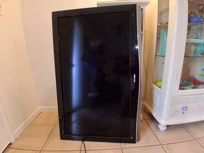 Sharp Aquos Black Flat Screen 45.5'' x 22.5'' Screen With Mounting Bracket.