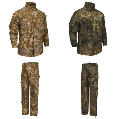 Tactical KSK All-Terrain German Flecktarn Camo Jacket&Pants IR Protection Fabric