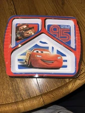 Cars Movie. 3 compartment childs meal time serving tray