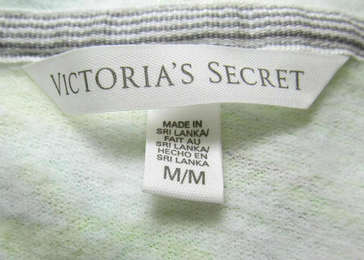 UNDERCOVER VICTORIA'S SECRET M Felpa con cappuccio da donna tagliata motivo foglie tropicali