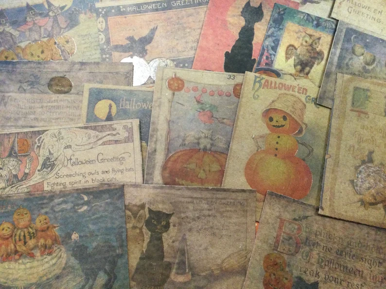 Tim Holtz Halloween Cut Aparts Ephemera Scrapbook Card Making Supplies