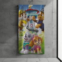 Paw Patrol Kinder Badetuch / Strandtuch / Handtuch 70X140 Cm 100% Baumwolle