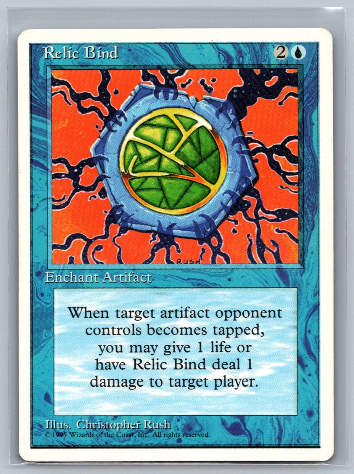 Magic The Gathering 4th Edition Relic Bind MTG TCG CCG Fourth