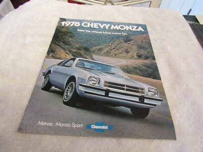 1978 Chevrolet OEM Monza Dealer OEM New Car Sales Brochure