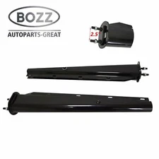 Pair Mud Flap Hanger Peterbilt Freightliner Kenworth 2.5" Spring Loaded Black 