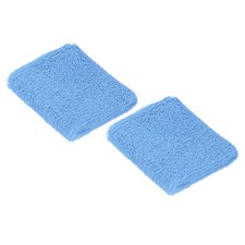 2Pcs 8x8cm Sport Wristbands Terry Absorbent Tennis Sweatband, Light Blue