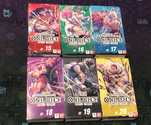 One Piece TCG ST15, ST16, ST17, ST18, ST19, ST20 STARTER DECK ENG