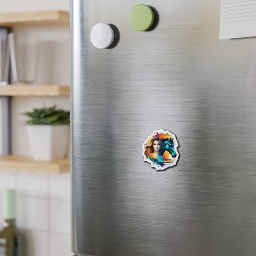 Horse and Lady 4 Die-Cut Magnets - Picture 7 of 16