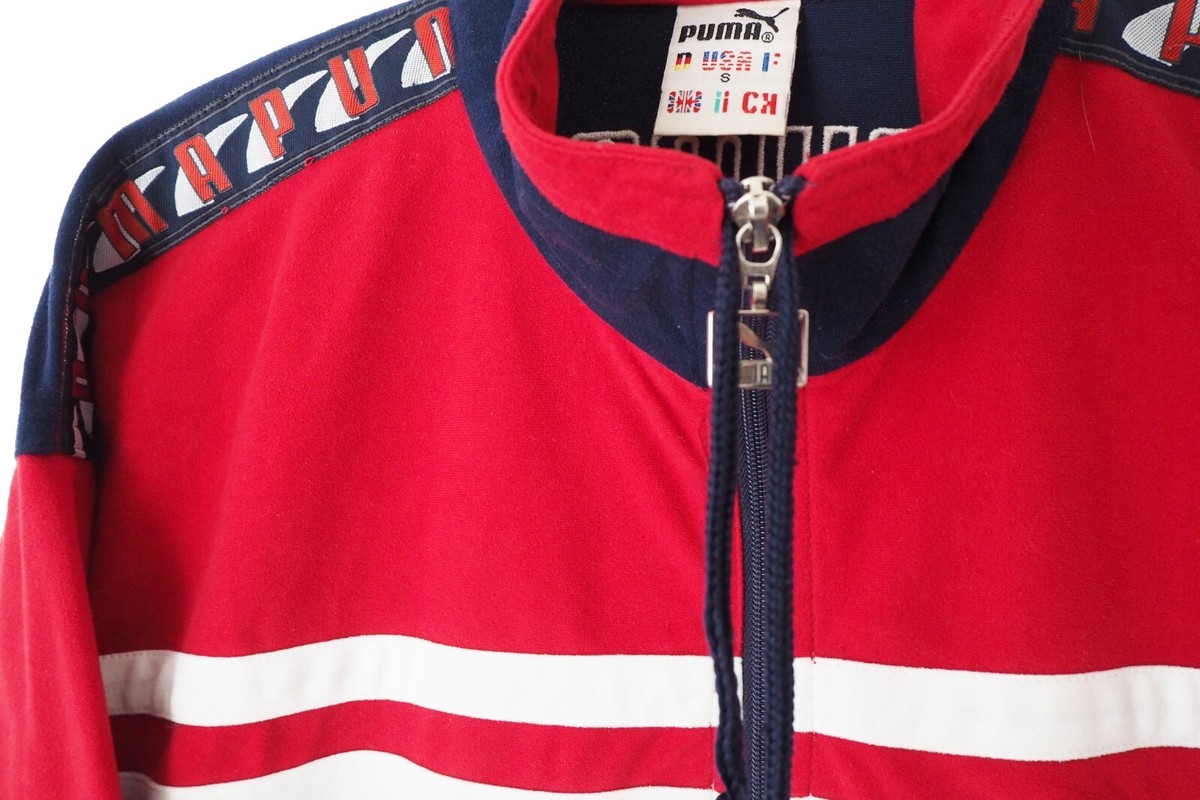 Vintage PUMA XTG Track Jacket Full Zip Size M 90s classic