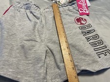 Barbie NWT Shorts Girls Size L 14-16 Gray Sweat