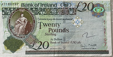 �20 POUND 2013 ISSUE BANK OF IRELAND  ( UK ) Plc  BANKNOT  CIRCULATED  CONDITION