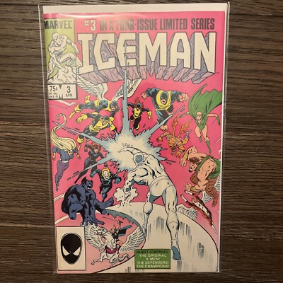 ICEMAN 3 MARVEL COMICS 1985 X-MEN MIKE ZECK Book Vintage Superhero Miniseries
