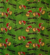 Grinch Fabric 19" 28" Green, Ready To Ship