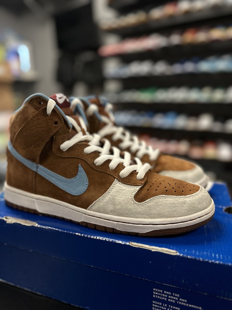 Size 11 Nike SB Dunk High Skate Mental 2009 Hazelnut Light Blue