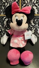 ONE Disney Baby Kids Preferred MINNIE MOUSE Plush Stuffed Toy Crinkly Bow 20"