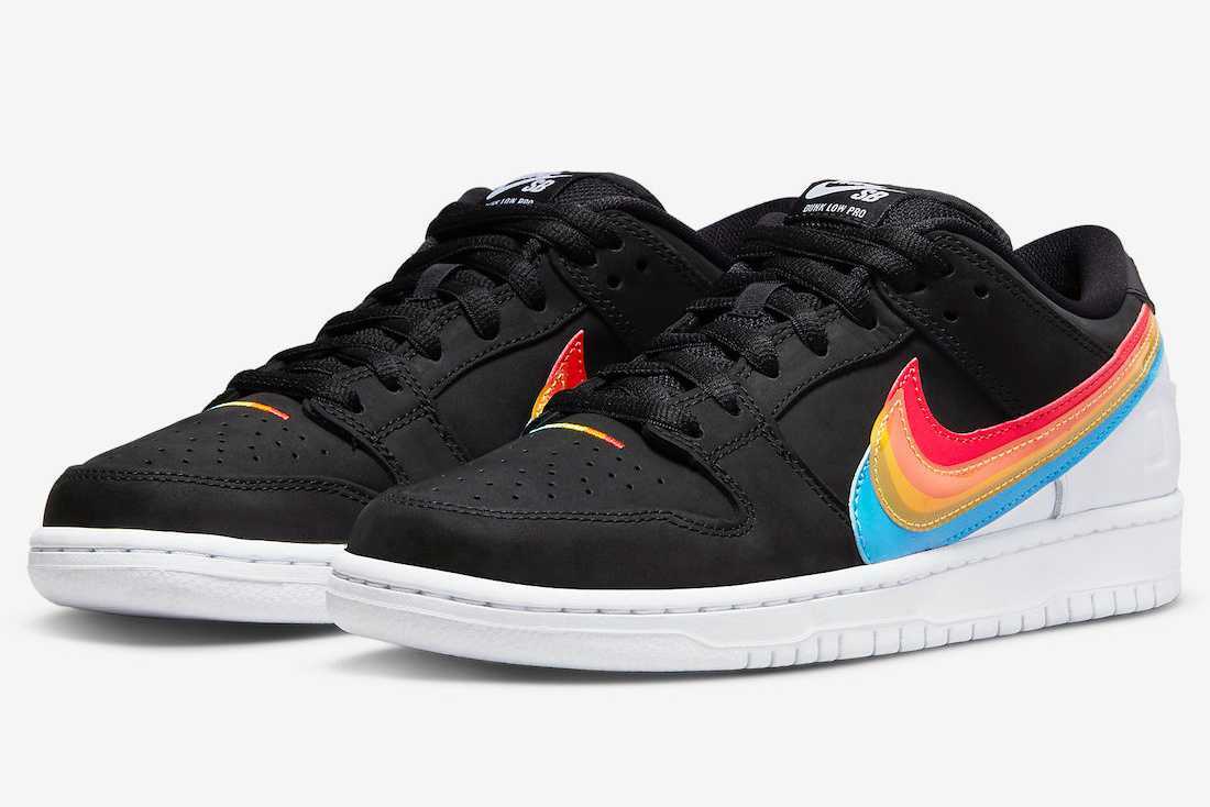 Polaroid × Nike SB Dunk Low Pro Black DH7722-001 Men US 6