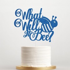 What Will It Bee Cake Topper Girl/Boy Baby Shower Party Decoration UK
