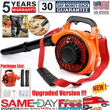 2-Stroke Handheld Leaf Blower Gas Powered 26CC Heavy Duty Grass Yard Clean 2025