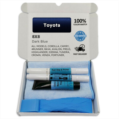 Lackstift für Toyota Blau DARK BLUE 8X8 COROLLA CAMRY 4RUNNER RAV4 AVALON PRIUS
