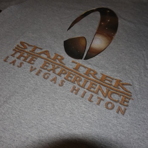 Star Trek The Experience Las Vegas Hilton Vintage Grey T-Shirt Gr. XL '97 Made US - Bild 4 von 9