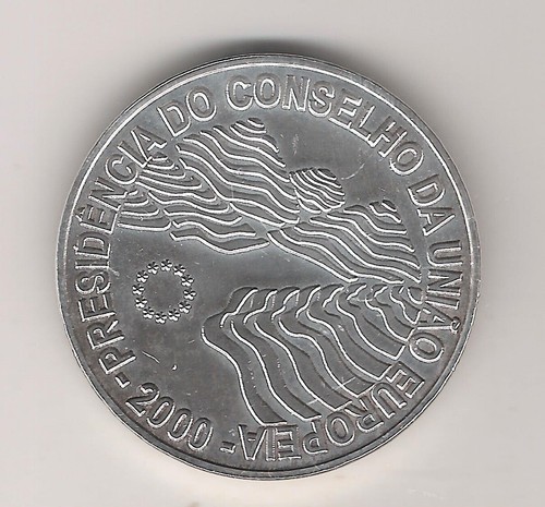 PORTUGAL, 1000 ESCUDOS PLATA (28 grs ley 500 mls) 2000 PRESIDENCIA PORTUGUESA UE