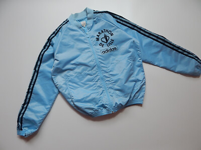 vintage y2k adidas marathon de lille france bomber jacket size