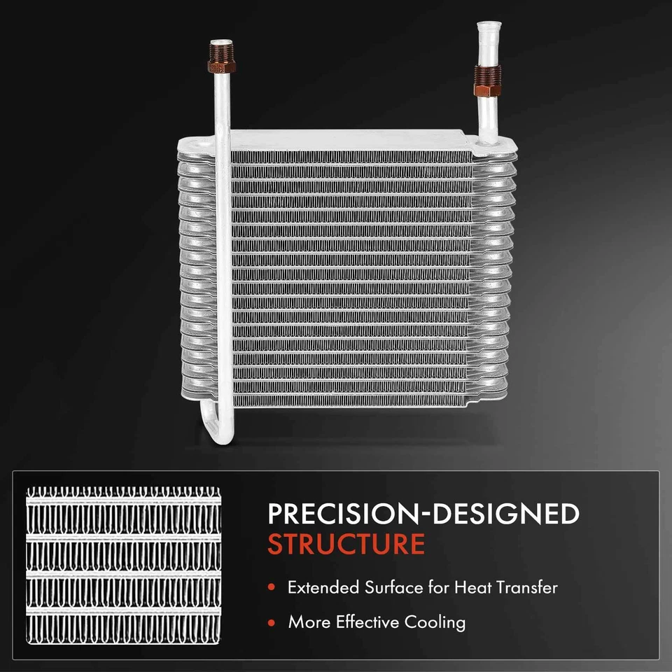 Núcleo evaporador de aire acondicionado de aluminio para Peterbilt 357 1991-1993 362 372 375 376 377 Foto 4 de 4