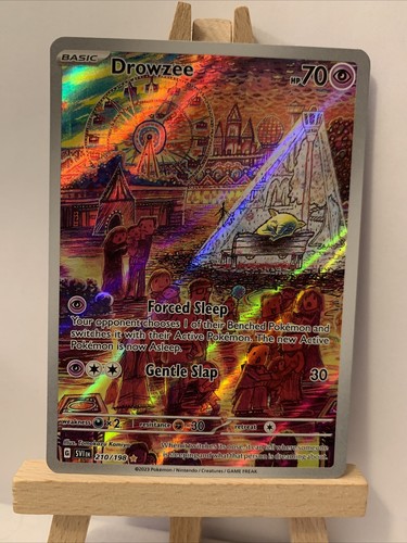 Drowzee 210 198 Illustration Art Rare Scarlet Violet Pokemon TCG Card 