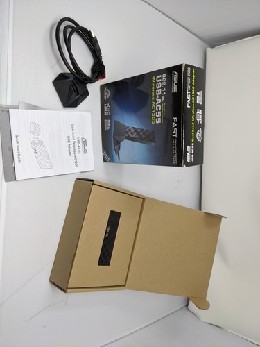 ASUS Dual Band Wireless Adapter Extension 802.11ac USB-AC55 AC1300 - 第 1/5 張圖片
