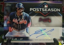 Ronald Acuña Jr 2020 Topps Series 1 Auto /25 Postseason Autograph Atlanta Braves