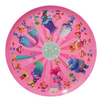 ZAC DESIGNS TROLLS 10'' Melamine Dinner Plate