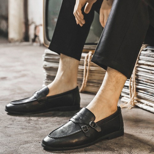 business casual men black shoes