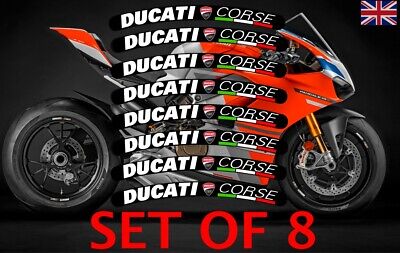 Wheel Stickers for Ducati 1098 Corse Rim Tape Motorcycle Decals Graphics 17" 