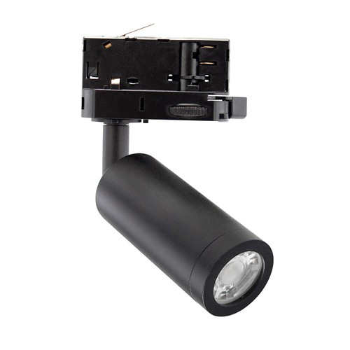 Sistema Iluminación Erco Carril Eléctrico 3 Fases Madara Slim Negro - Para Focos GU10/MR11, Compatible Con Erco Eutrac Staff Sistema Iluminación