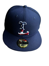 New Era 59Fifty Navy Lowell Spinners American Flag "L" 7 3/4 fitted cap