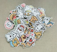 Random Cute Maltese Dogs Stickers (10 pc No Repeat Stickers!)