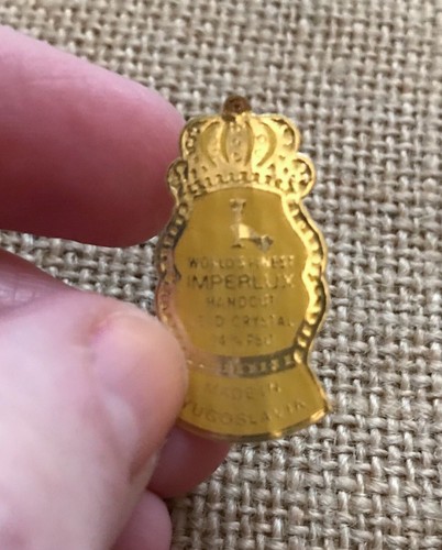 Bomboniera cristallo taglio a mano vintage elegante metà secolo Jugoslavia - Foto 8 di 9