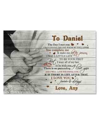 Personalized Poster & Canvas  To My Husband  The Day I Met You To I love You, An